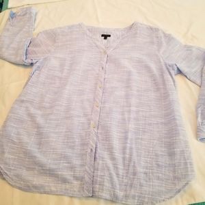 Talbots Lightweight blouse with tab sleeve, size XL